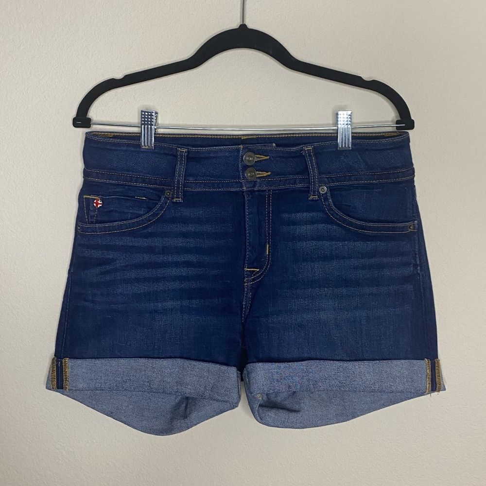 Hudson Ruby Mid High Cuffed Denim Shorts . Size 30
